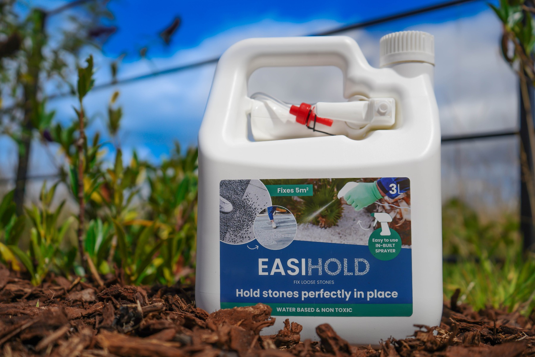 Easihold on mulch