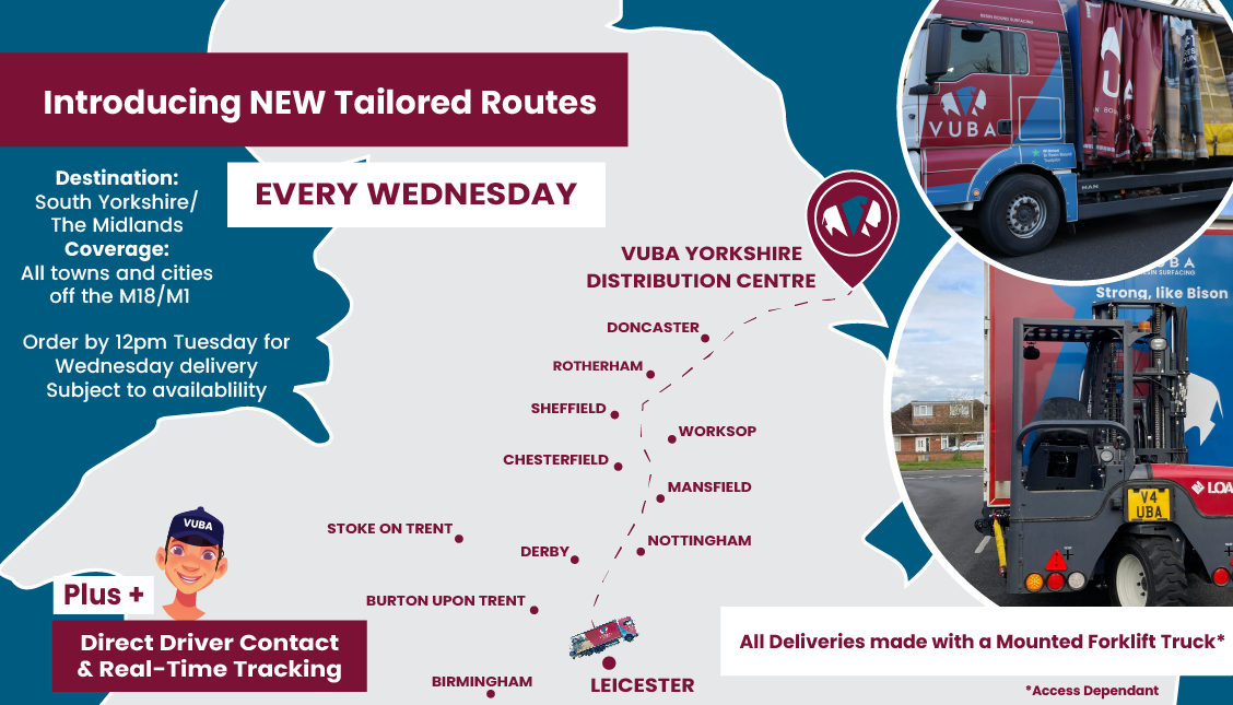 Vuba's Dedicated Haulage Route - Leicester